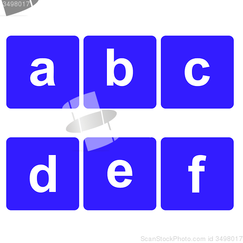 Image of Basic Font for Letters. 