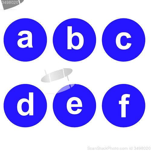 Image of Basic Font for Letters. 