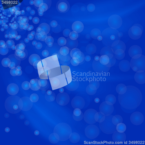 Image of Blurred Lights Blue Background