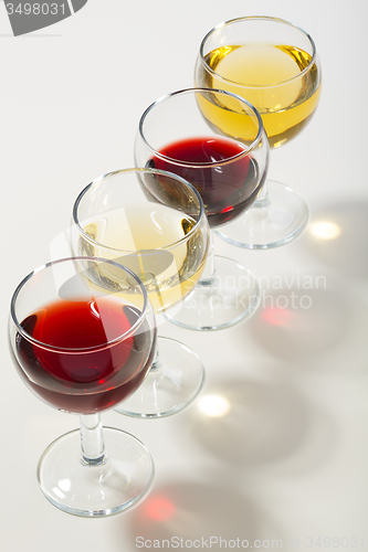 Image of The color of wine.