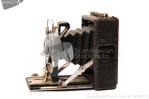 Image of old photo camera isolated