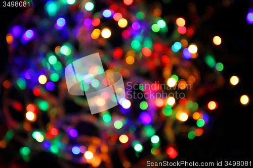 Image of christmas lights background