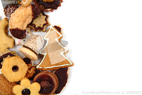 Image of christmas cookies isolated 