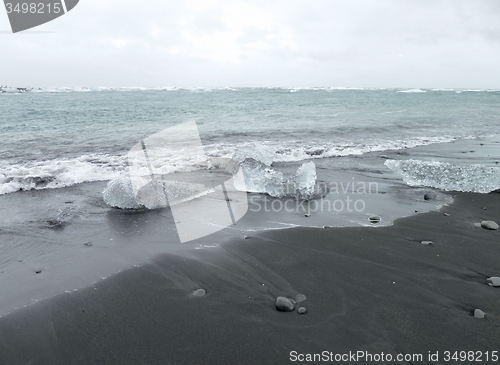 Image of coastal iceberg scenery