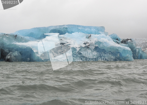 Image of coastal iceberg scenery