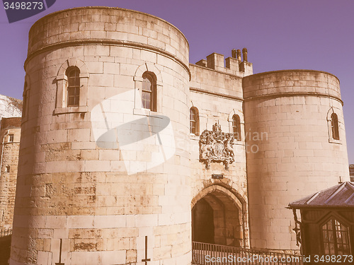 Image of Retro looking Tower of London