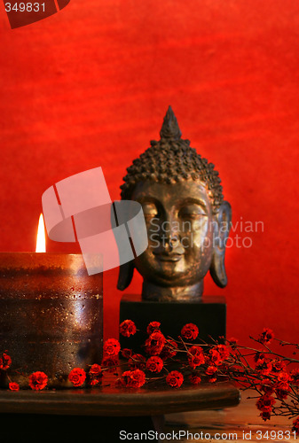 Image of Asian theme with candle