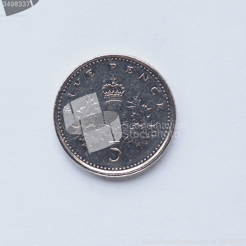 Image of UK 5 pence coin