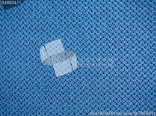 Image of Blue fabric texture background