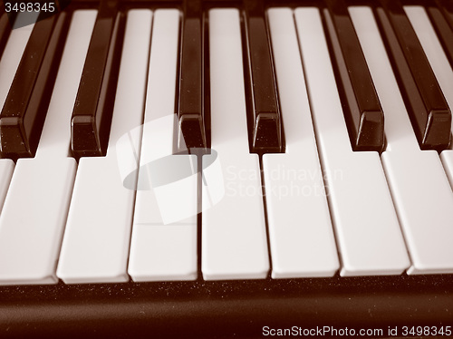 Image of Retro look Music keyboard