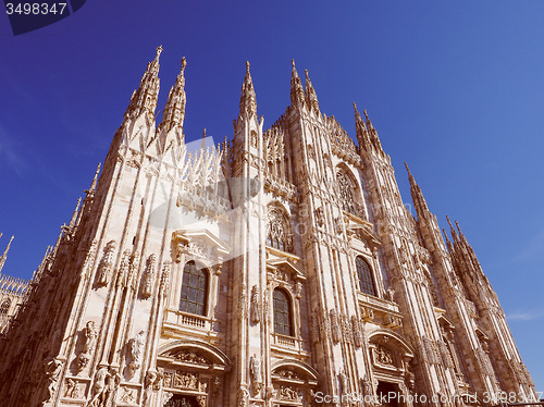 Image of Retro look Milan Cathedral