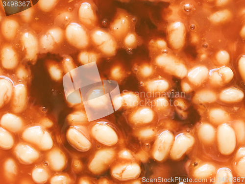 Image of Retro looking Baked beans