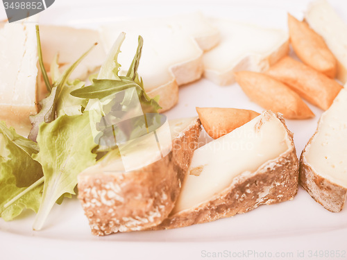 Image of Retro looking Cheese platter