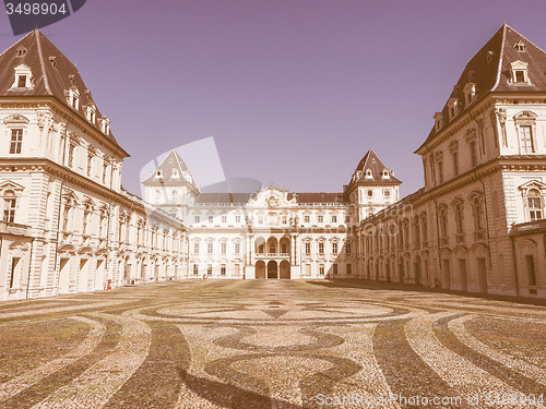 Image of Retro looking Castello del Valentino in Turin