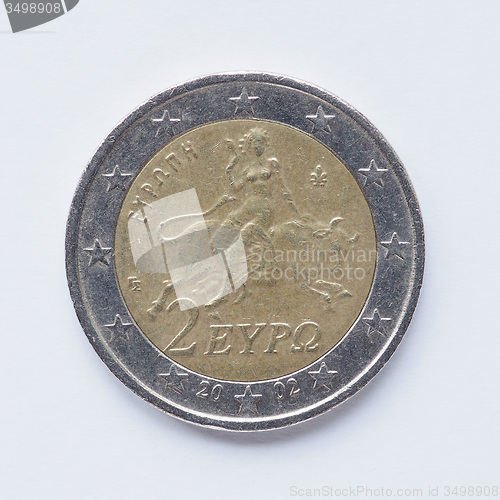 Image of Greek 2 Euro coin