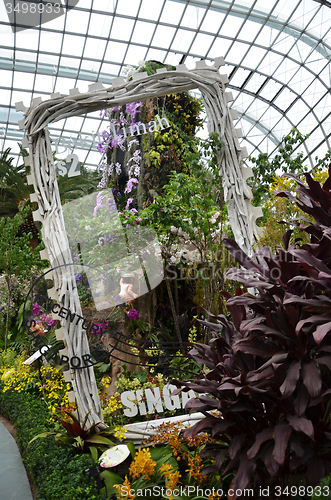 Image of Flower Dome at Gardens by the Bay in Singapore