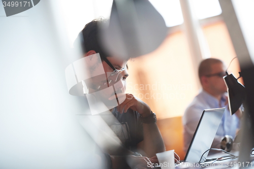 Image of startup business people group at office