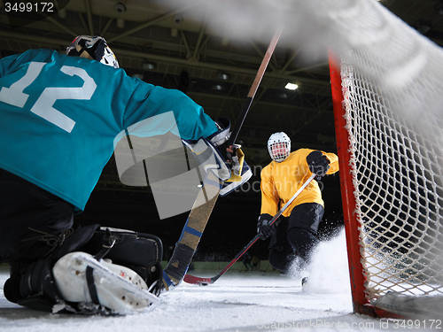 Image of ice hockey goalkeeper