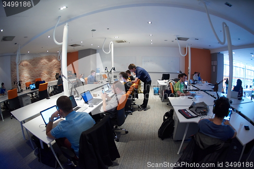 Image of startup business people group at office