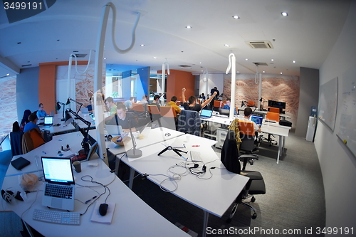 Image of startup business people group at office