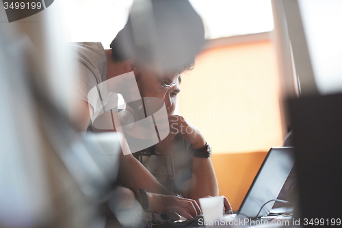 Image of startup business people group at office