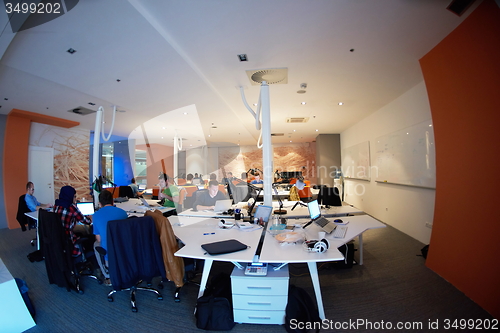 Image of startup business people group at office