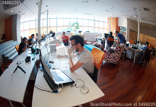 Image of startup business people group at office