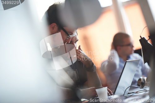 Image of startup business people group at office