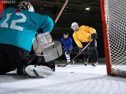 Image of ice hockey goalkeeper