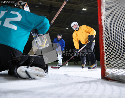 Image of ice hockey goalkeeper