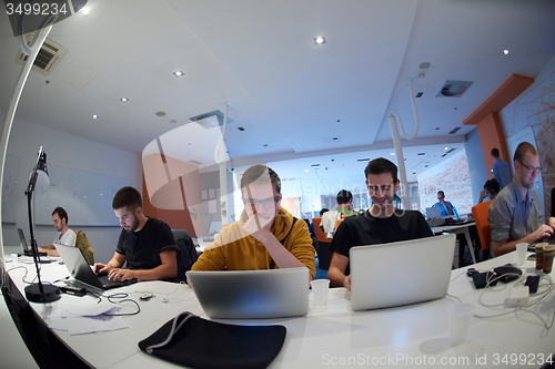 Image of startup business people group at office