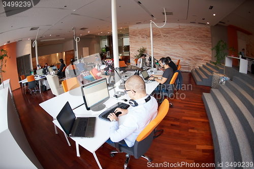 Image of startup business people group at office