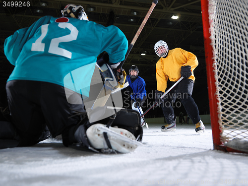 Image of ice hockey goalkeeper