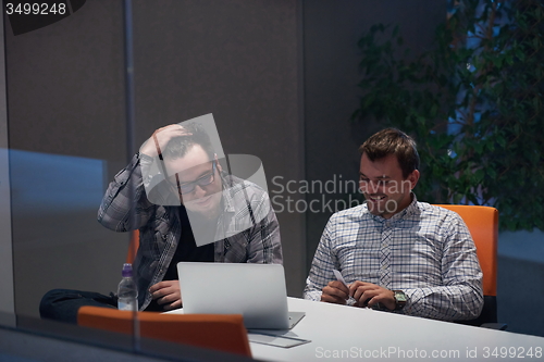 Image of startup business people group at office