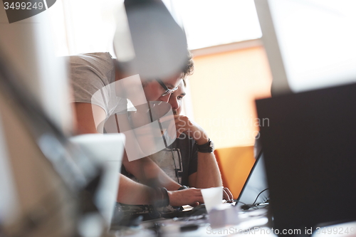 Image of startup business people group at office