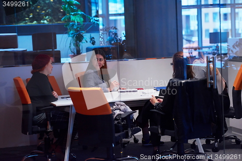 Image of startup business people group at office