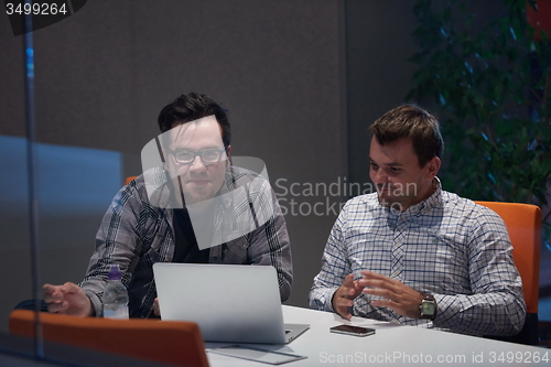 Image of startup business people group at office