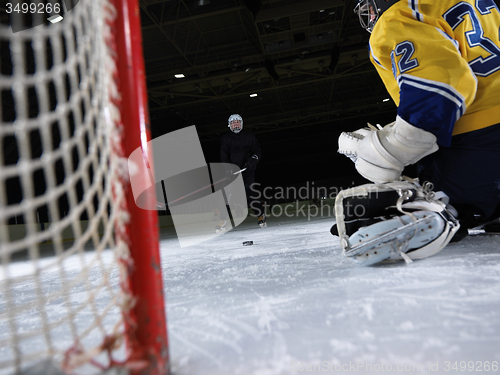 Image of ice hockey goalkeeper