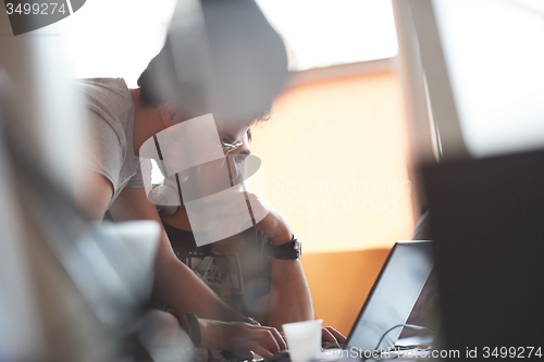 Image of startup business people group at office