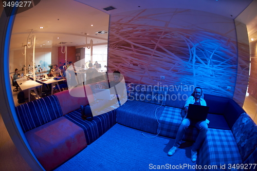 Image of startup business people group at office