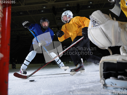 Image of ice hockey goalkeeper