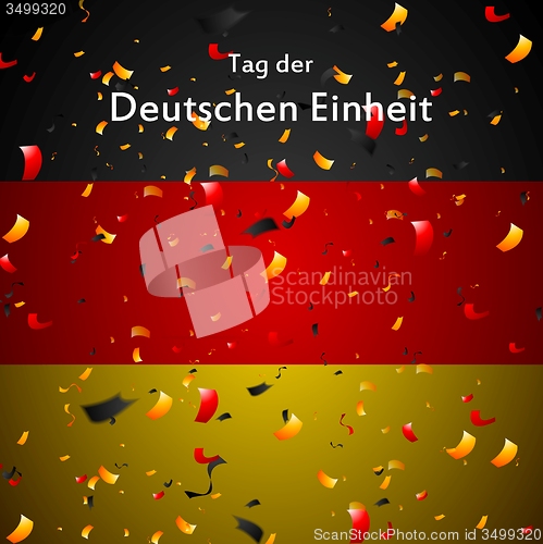 Image of Day of German unity design. Tag der deutschen Einheit