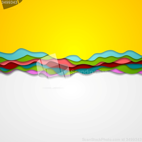 Image of Abstract corporate gradient waves background
