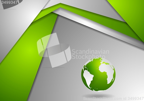 Image of Tech corporate green grey background