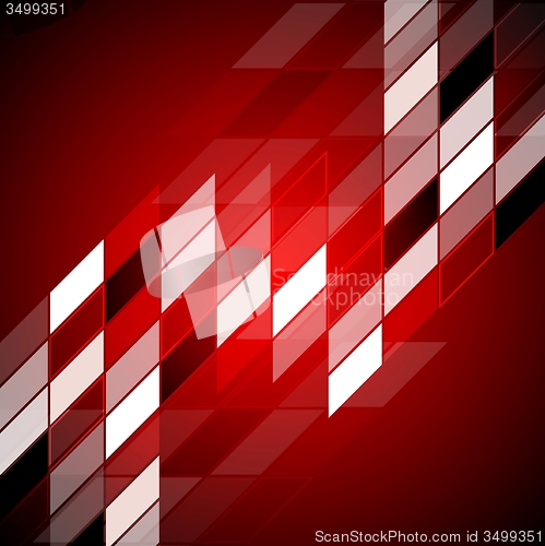 Image of Red hi-tech abstract design