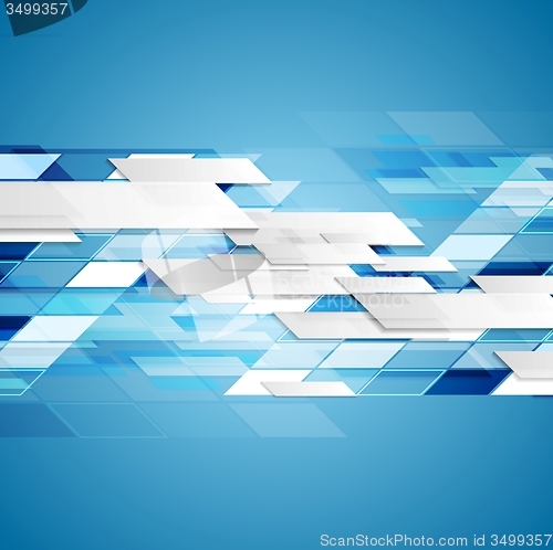 Image of Abstract blue technology background