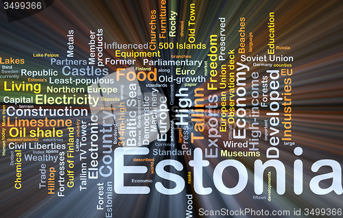 Image of Estonia background concept glowing