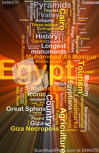 Image of Egypt background concept glowing