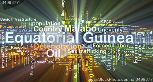 Image of Equatorial Guinea background concept glowing