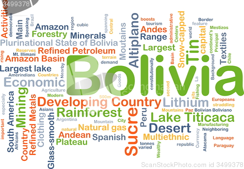 Image of Bolivia background concept